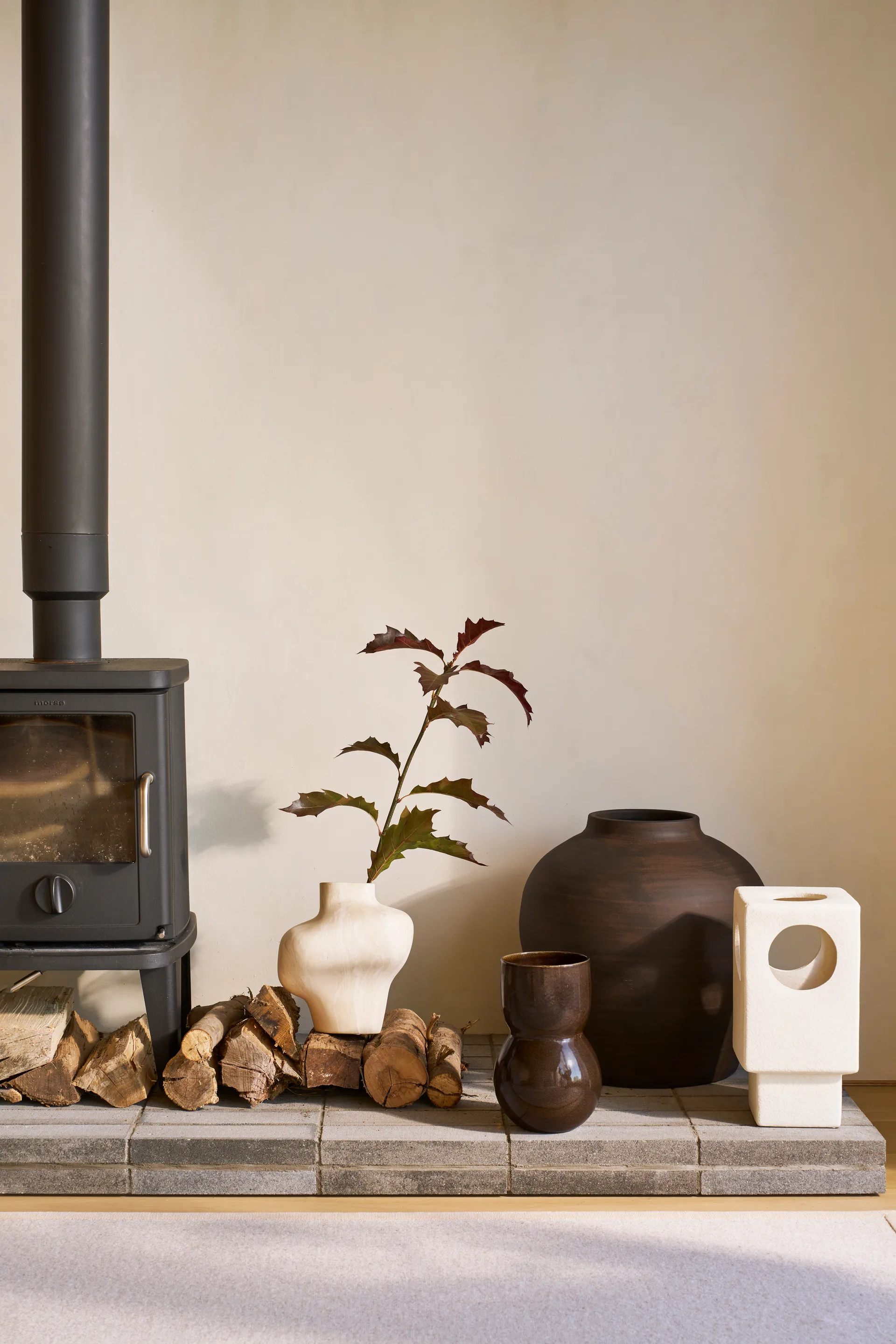 Lycka pöytävalaisin 38 cm, White URBAN NATURE CULTURE