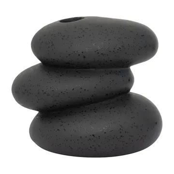 Pebbles kynttilänjalka - Musta - URBAN NATURE CULTURE
