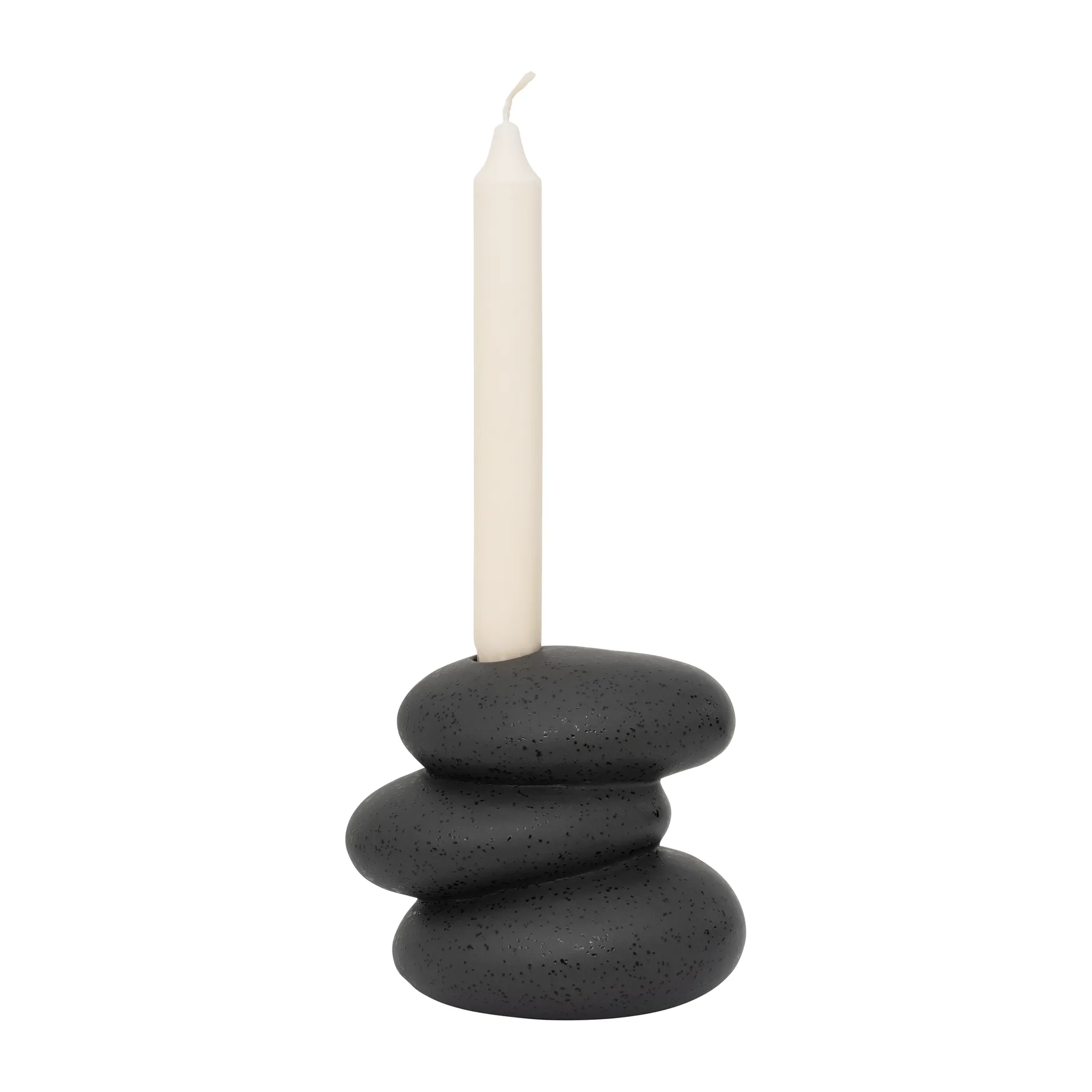 Pebbles kynttilänjalka, Musta URBAN NATURE CULTURE