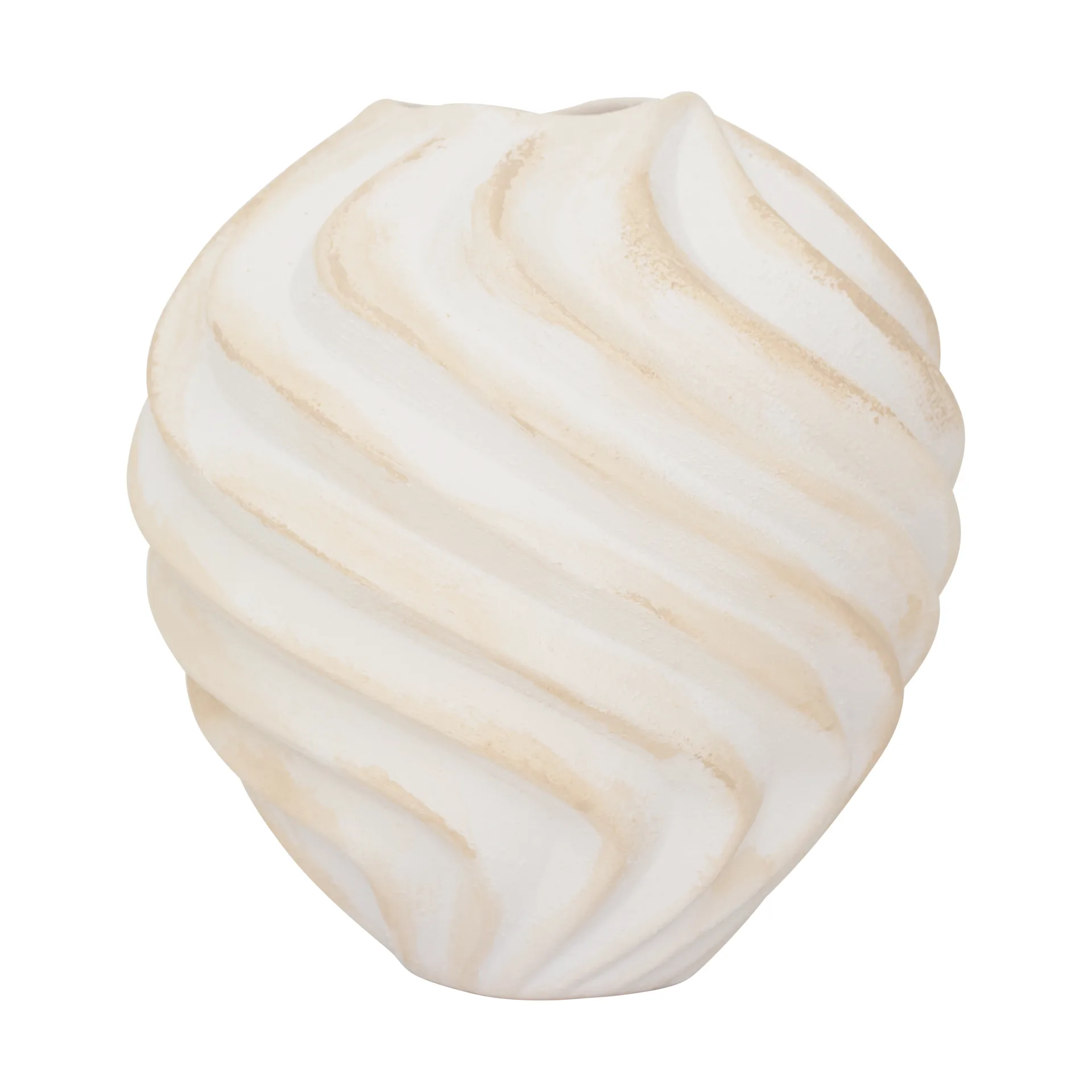 Ribbed maljakko Ø22 cm, Brown URBAN NATURE CULTURE