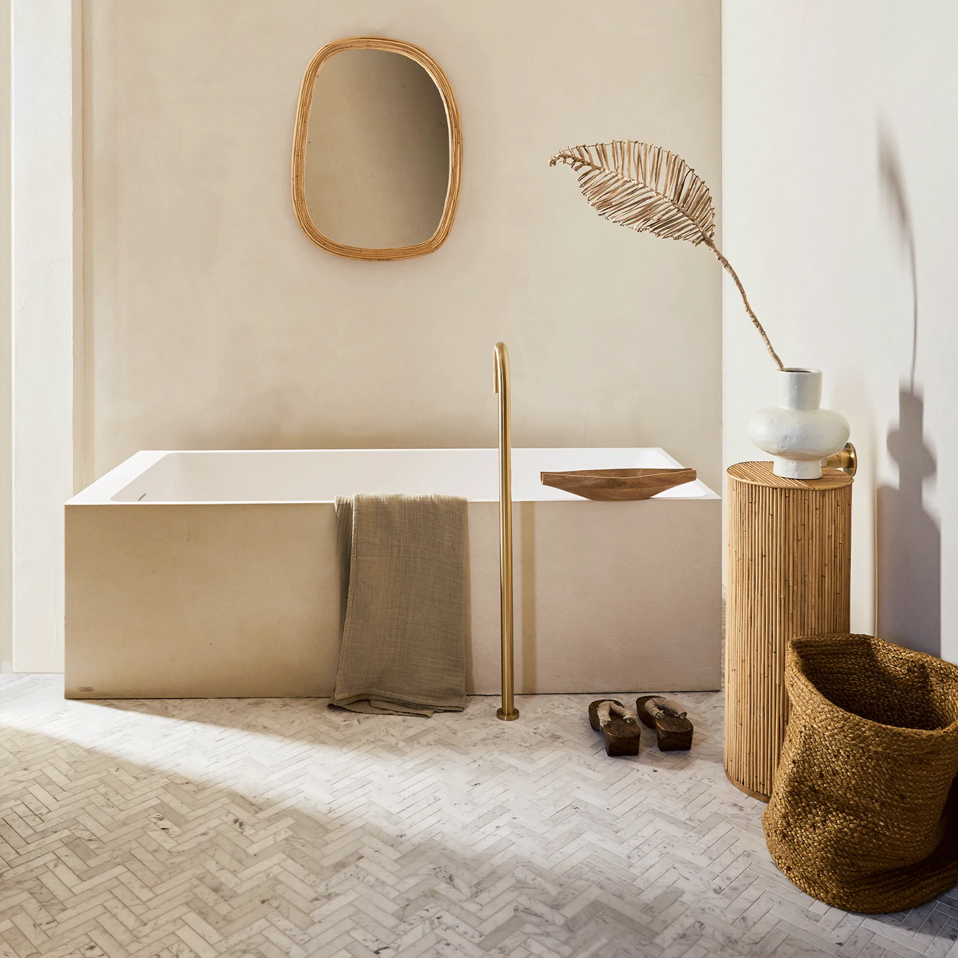 UNC säilytyskori juutti Ø33 cm, Woodrush URBAN NATURE CULTURE