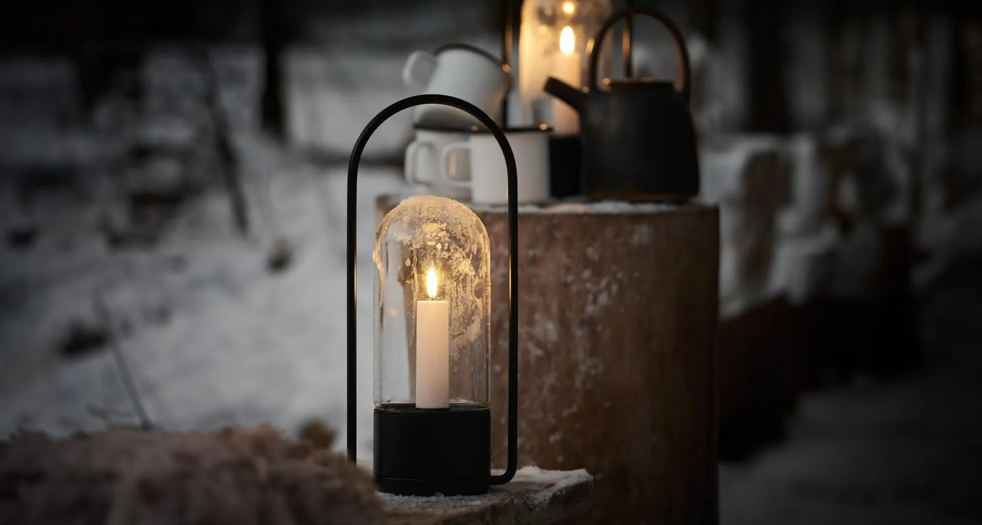 Outdoor pidike Lyhdylle 34 cm, Musta Uyuni Lighting