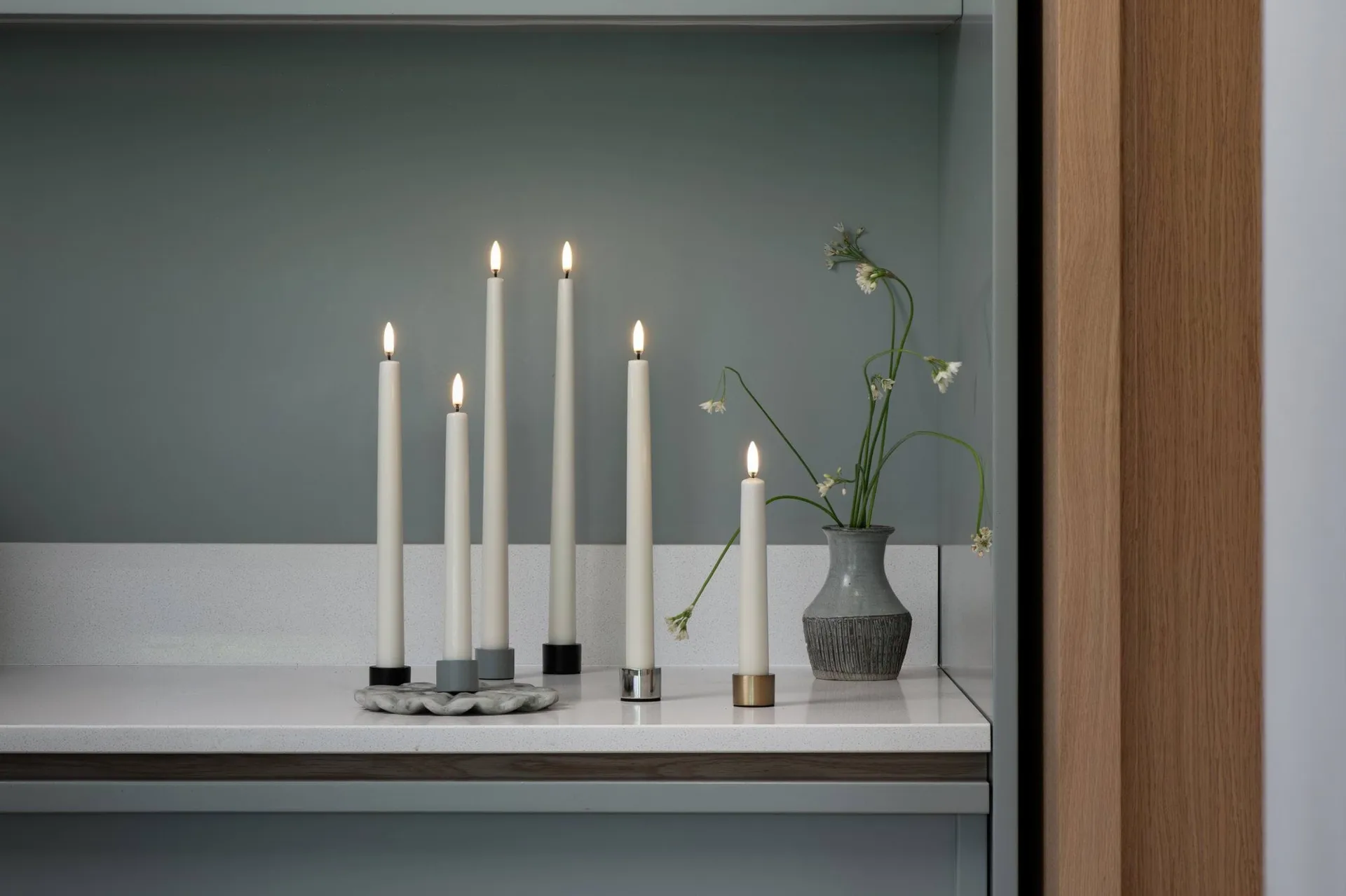 Uyuni LED Kruunukynttilä valkoinen 2-pakkaus, Ø2,3x20 cm Uyuni Lighting