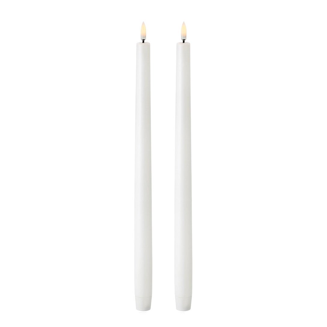 Uyuni Lighting Uyuni LED Kruunukynttilä valkoinen 2-pakkaus 37,8 cm