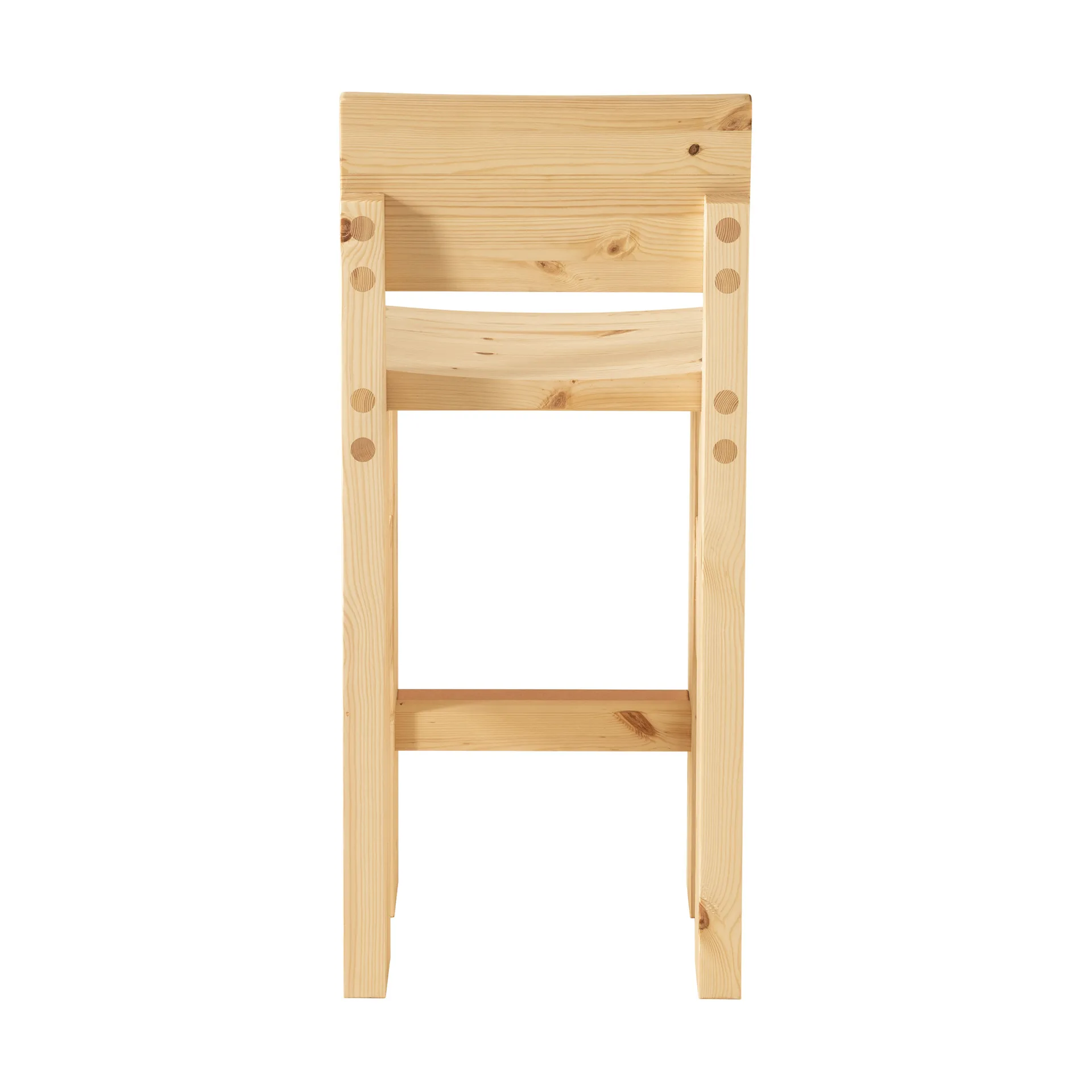 001 Bar Stool baarijakkara, Matta öljyvahattu mänty,, 65 cm Vaarnii
