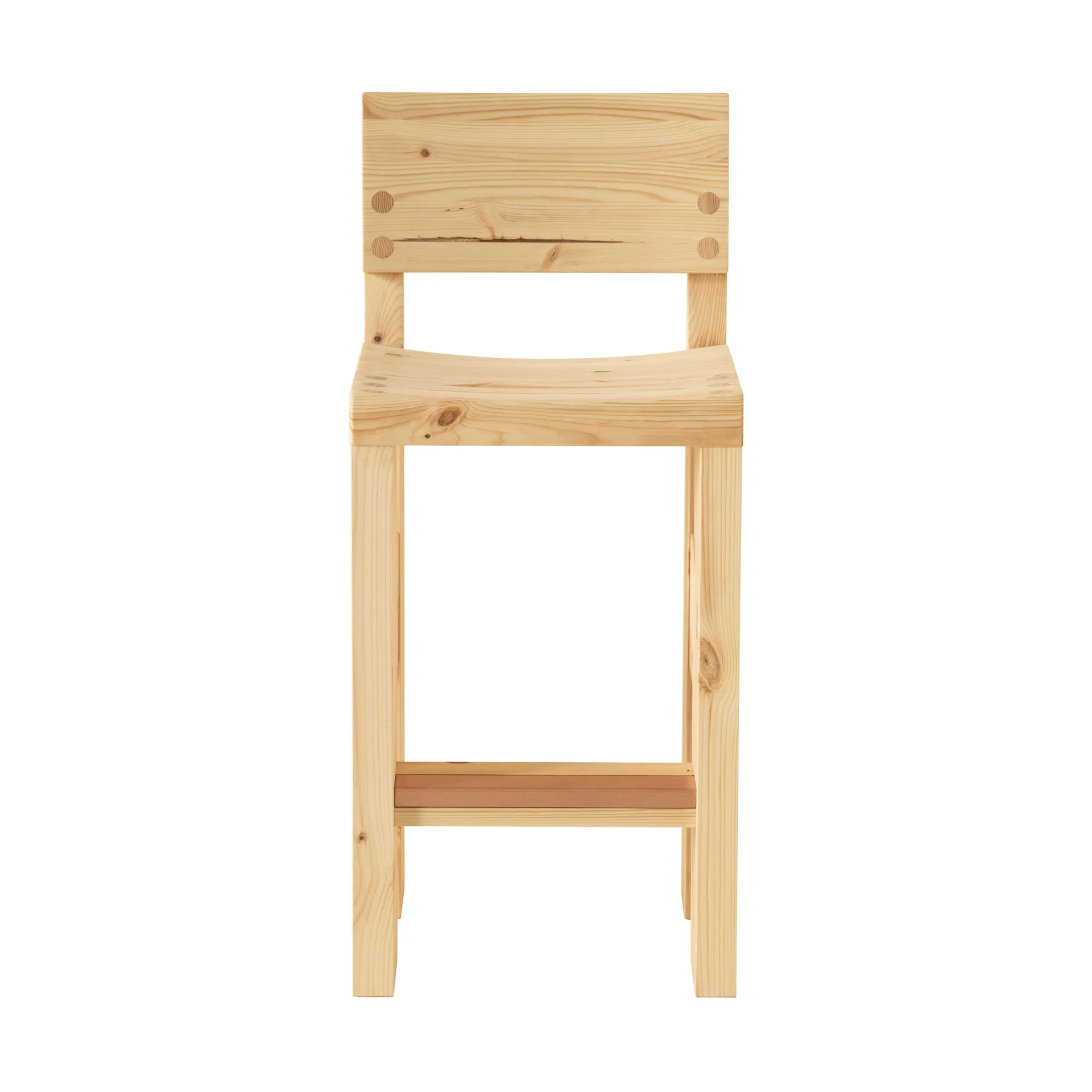 001 Bar Stool baarijakkara, Matta öljyvahattu mänty,, 65 cm Vaarnii
