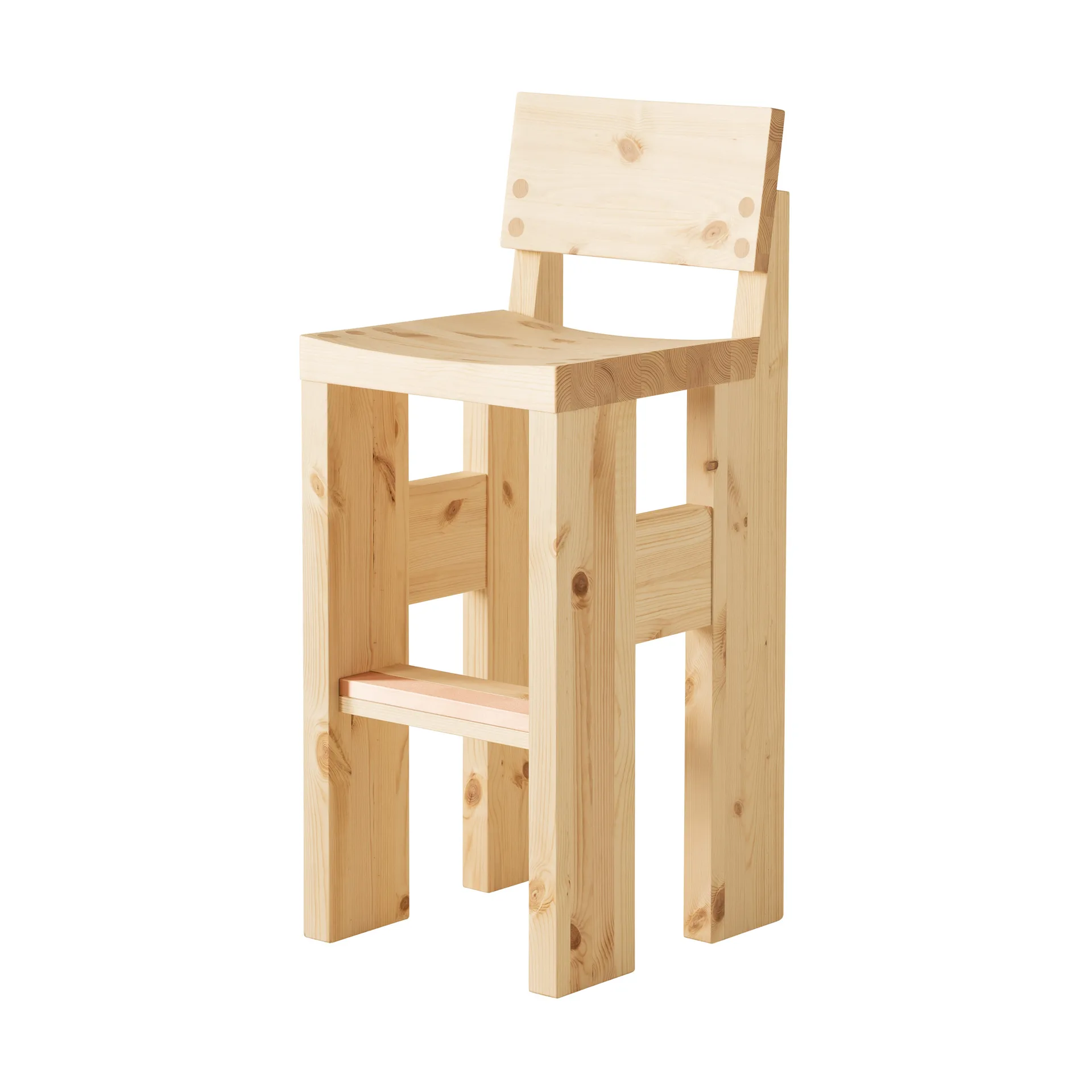 001 Bar Stool baarijakkara, Matta öljyvahattu mänty, 75 cm Vaarnii