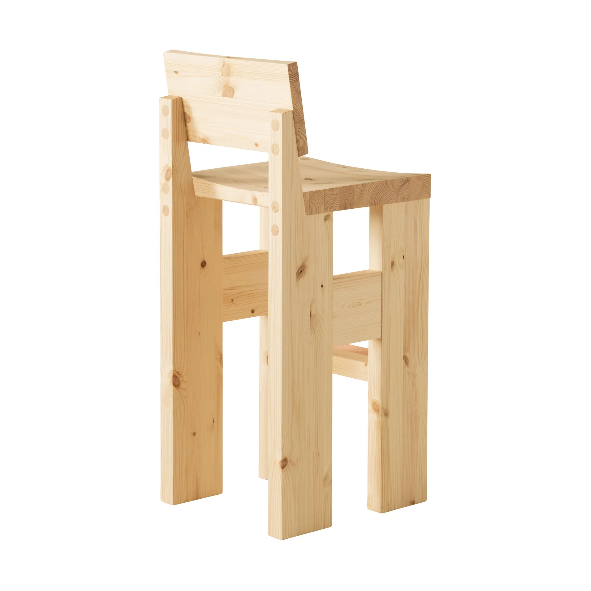 001 Bar Stool baarijakkara, Matta öljyvahattu mänty, 75 cm Vaarnii