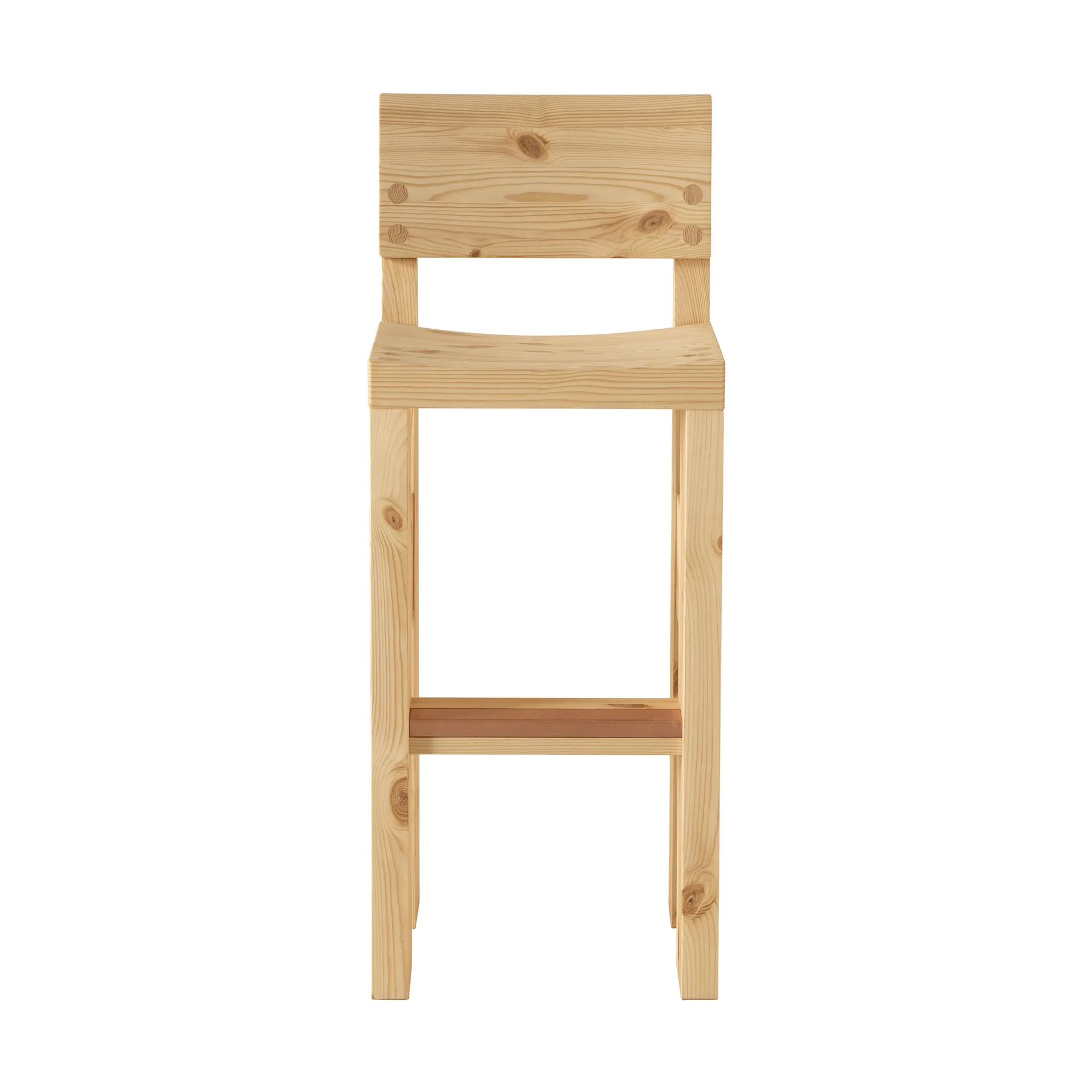 001 Bar Stool baarijakkara, Matta öljyvahattu mänty, 75 cm Vaarnii