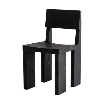 001 Dining Chair tuoli - Mustaksi petsattu mänty - Vaarnii