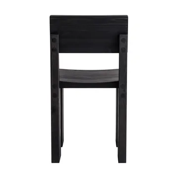 001 Dining Chair tuoli - Mustaksi petsattu mänty - Vaarnii