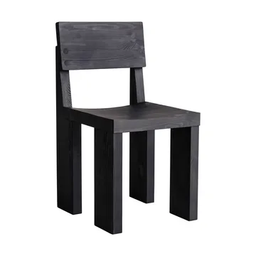 001 Dining Chair tuoli - Mustaksi petsattu mänty - Vaarnii