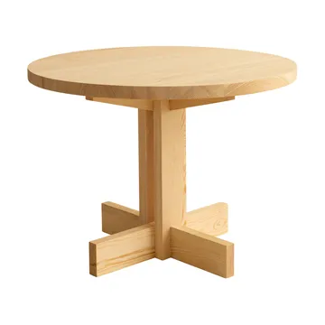 001 Dining Table ruokapöytä - Matta öljyvahattu mänty, Ø100×74 cm - Vaarnii