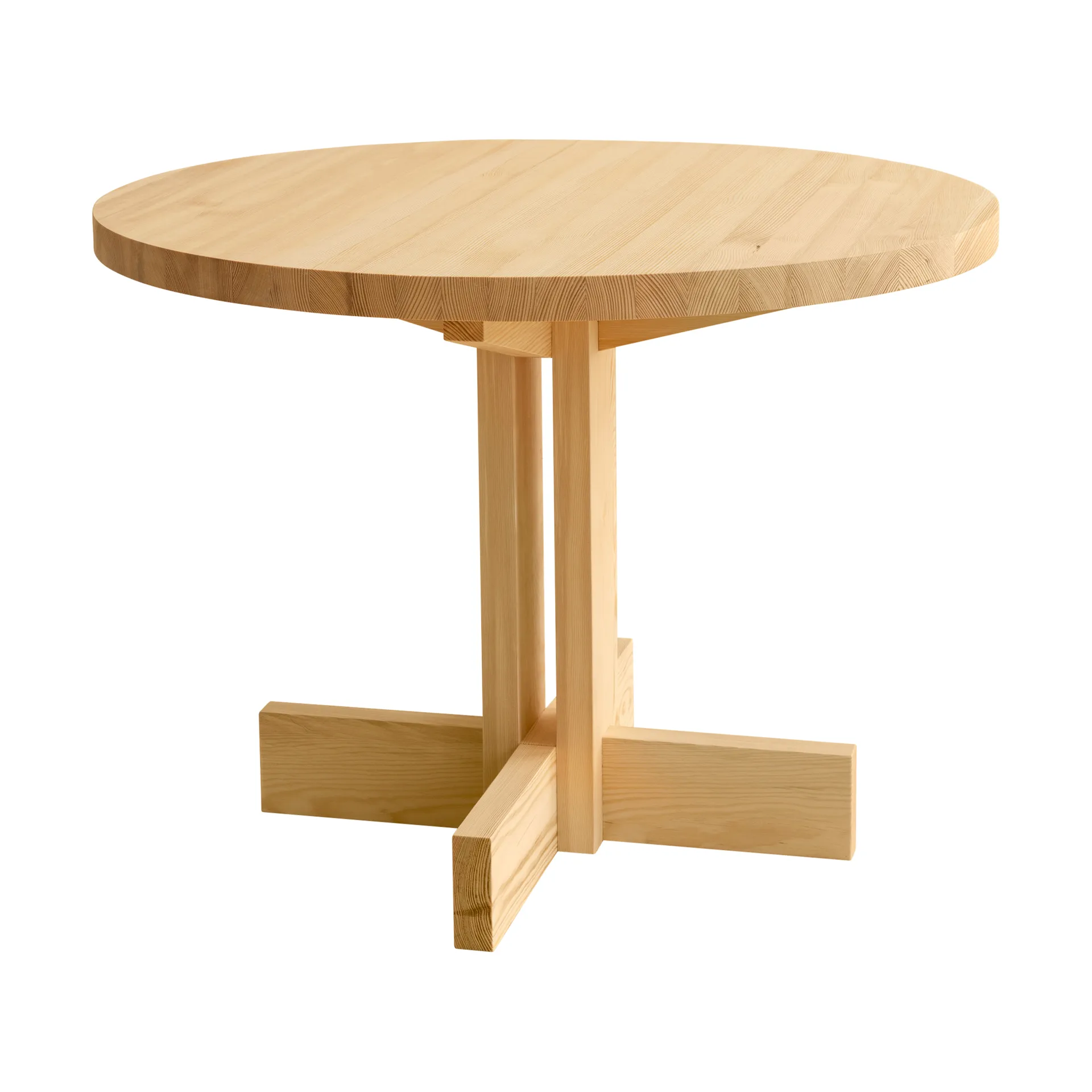 001 Dining Table ruokapöytä, Matta öljyvahattu mänty, Ø100×74 cm Vaarnii