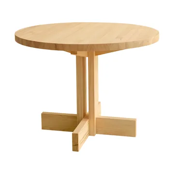 001 Dining Table ruokapöytä - Matta öljyvahattu mänty, Ø100×74 cm - Vaarnii