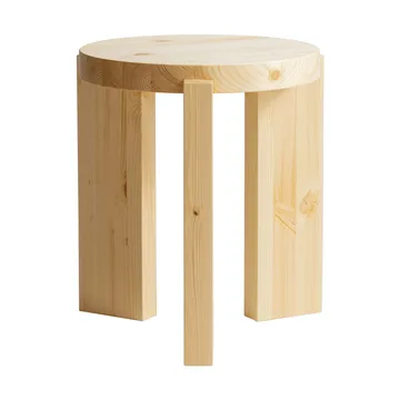 001 Stool jakkara - Matta öljyvahattu mänty, Ø40×44 cm - Vaarnii