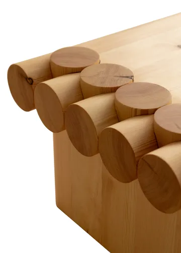 004 Coffee Table sohvapöytä - Matta öljyvahattu mänty,, 120x80x35 cm - Vaarnii