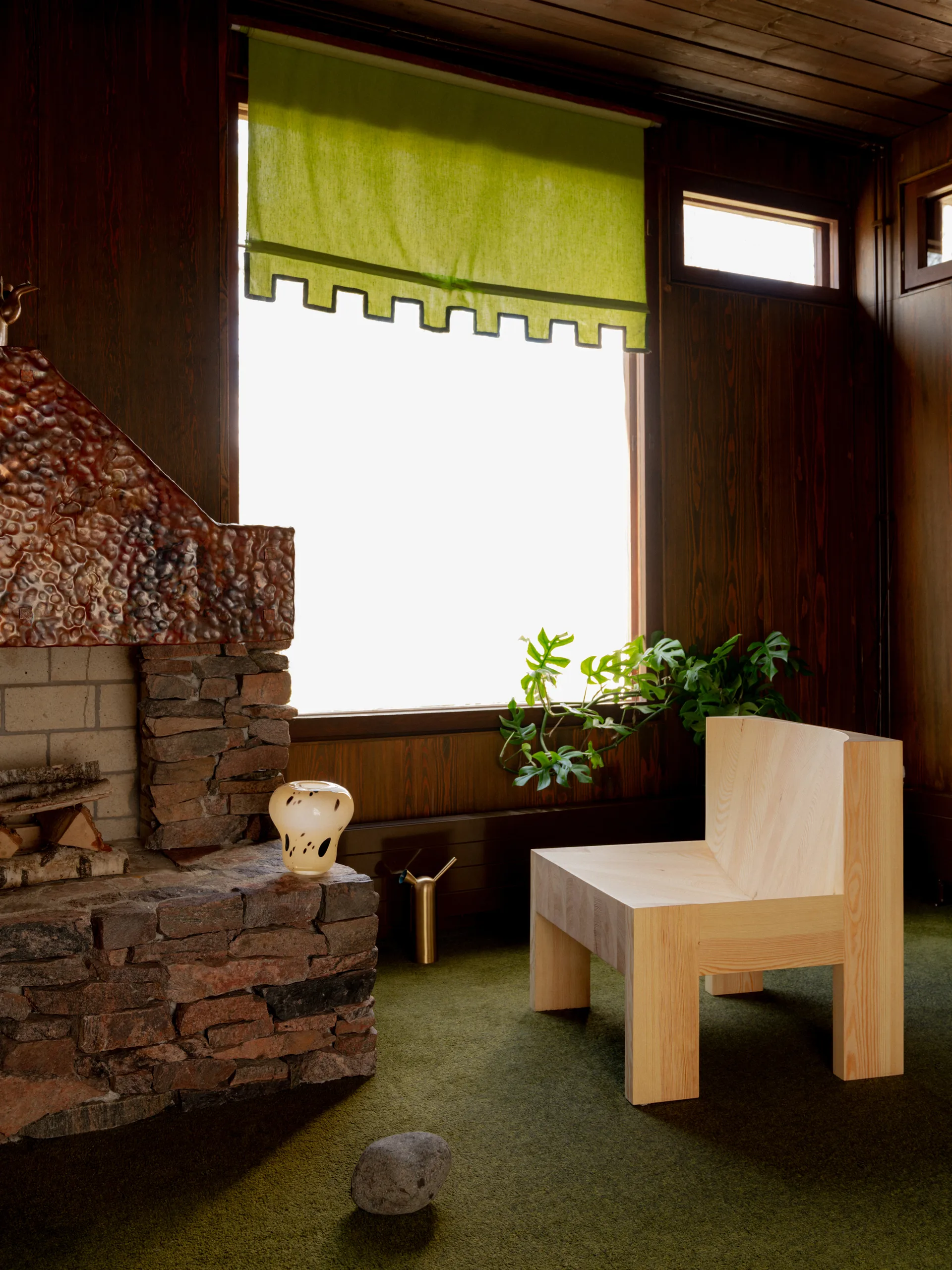 005 Lounge Chair lepotuoli, Matta öljyvahattu mänty, Vaarnii