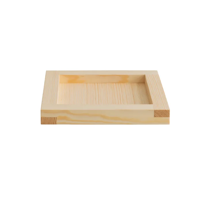 009 Tray tarjotin - Öljyvahattu mänty, 33x33x6 cm - Vaarnii