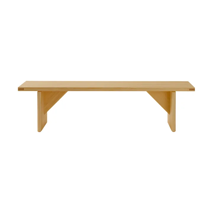 012 Kolmio Bench penkki - Matta öljyvahattu mänty, 176×42×45 cm - Vaarnii
