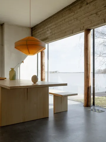 012 Kolmio Dining Table pöytä - Matta öljyvahattu mänty, 227×95×72 cm - Vaarnii