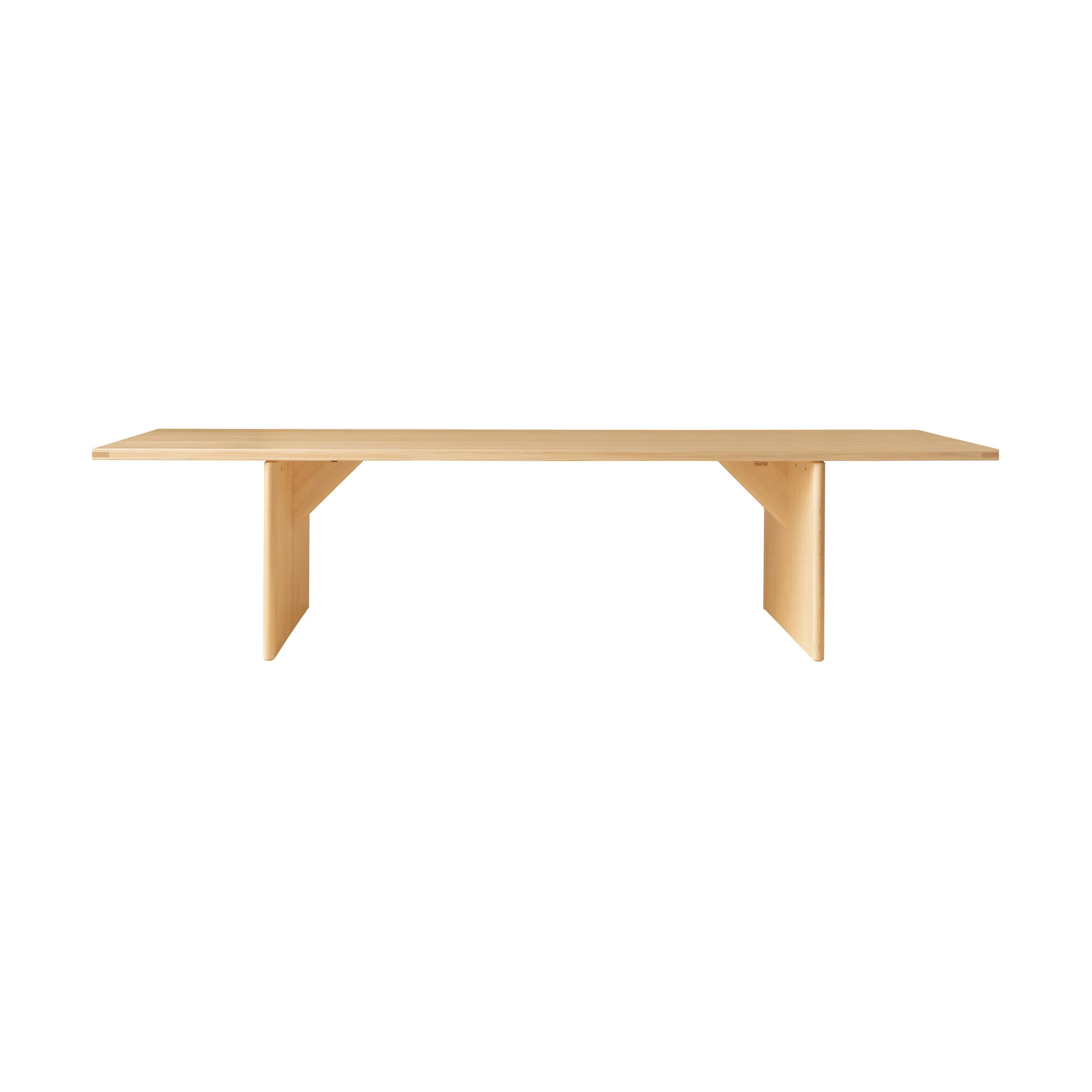 012 Kolmio Dining Table pöytä, Matta öljyvahattu mänty,, 305×99×72 cm Vaarnii
