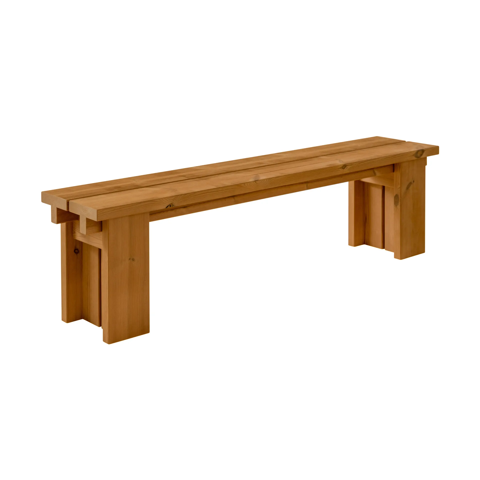 013 Osa Outdoor Bench penkki, Lämpökäsitelty mänty, 182×37×49 cm Vaarnii