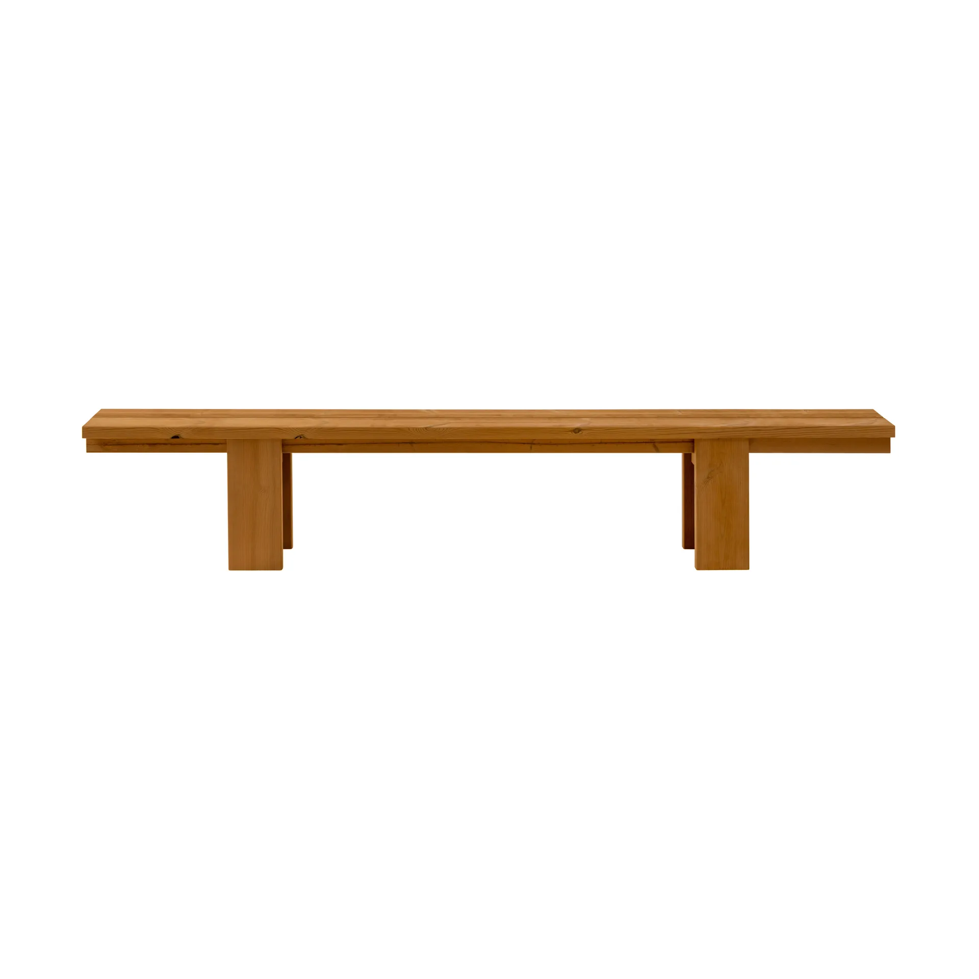 013 Osa Outdoor Bench penkki, Lämpökäsitelty mänty, 270×37×49 cm Vaarnii