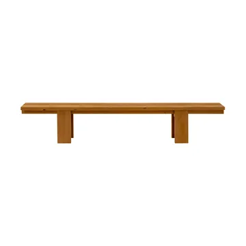 013 Osa Outdoor Bench penkki - Lämpökäsitelty mänty, 270×37×49 cm - Vaarnii