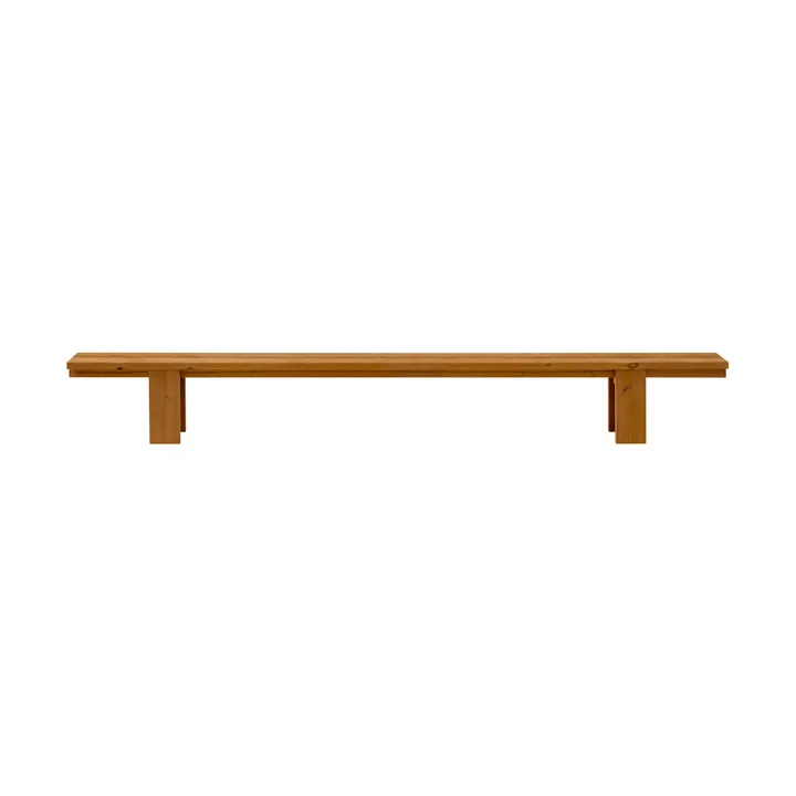013 Osa Outdoor Bench penkki - Lämpökäsitelty mänty, 333×37×49 cm - Vaarnii