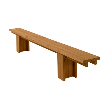 013 Osa Outdoor Bench penkki - Lämpökäsitelty mänty, 333×37×49 cm - Vaarnii