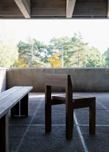 013 Osa Outdoor Dining Chair tuoli - Matta öljyvahattu mänty, - Vaarnii