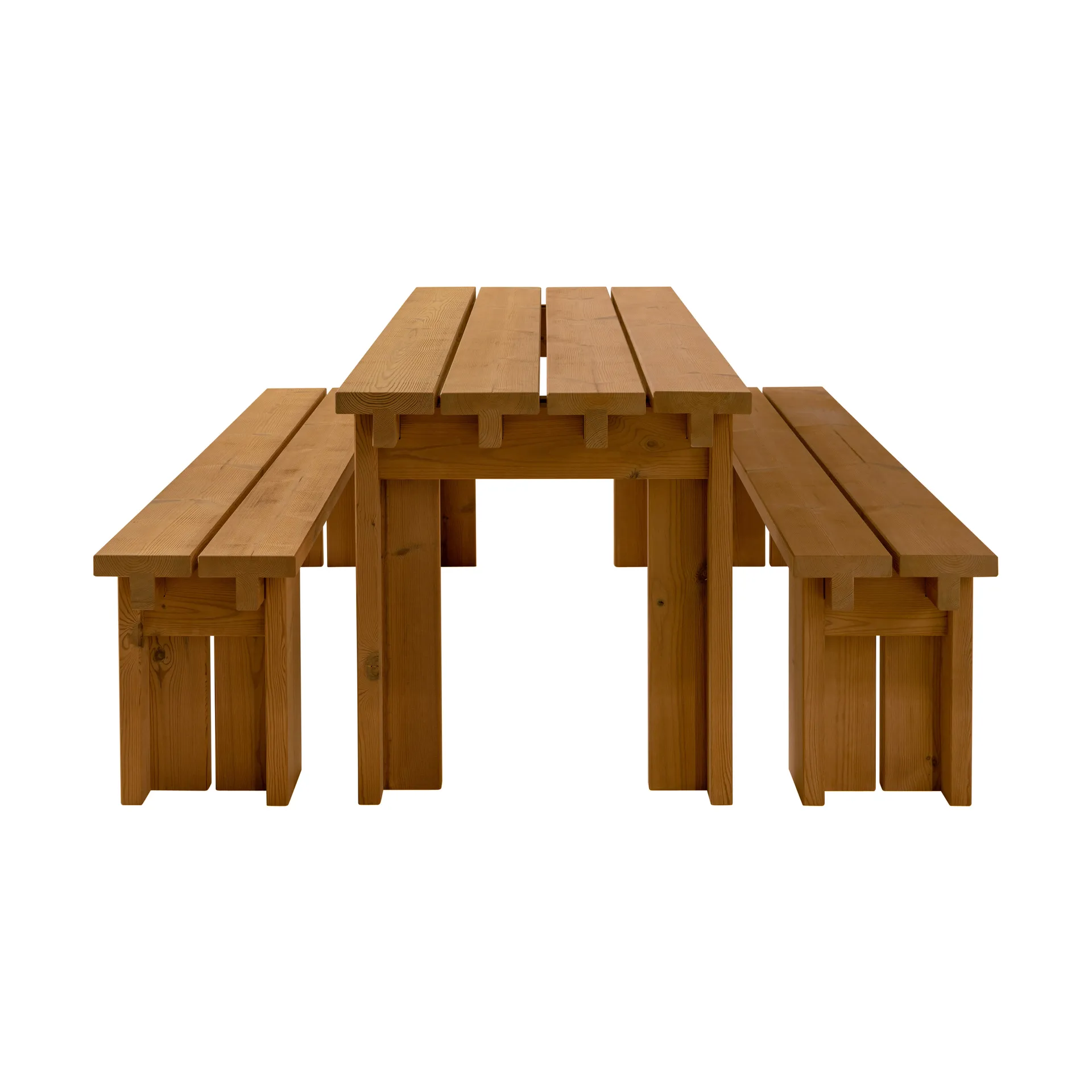 013 Osa Outdoor Table pöytä, Lämpökäsitelty mänty, 182×75×78 cm Vaarnii
