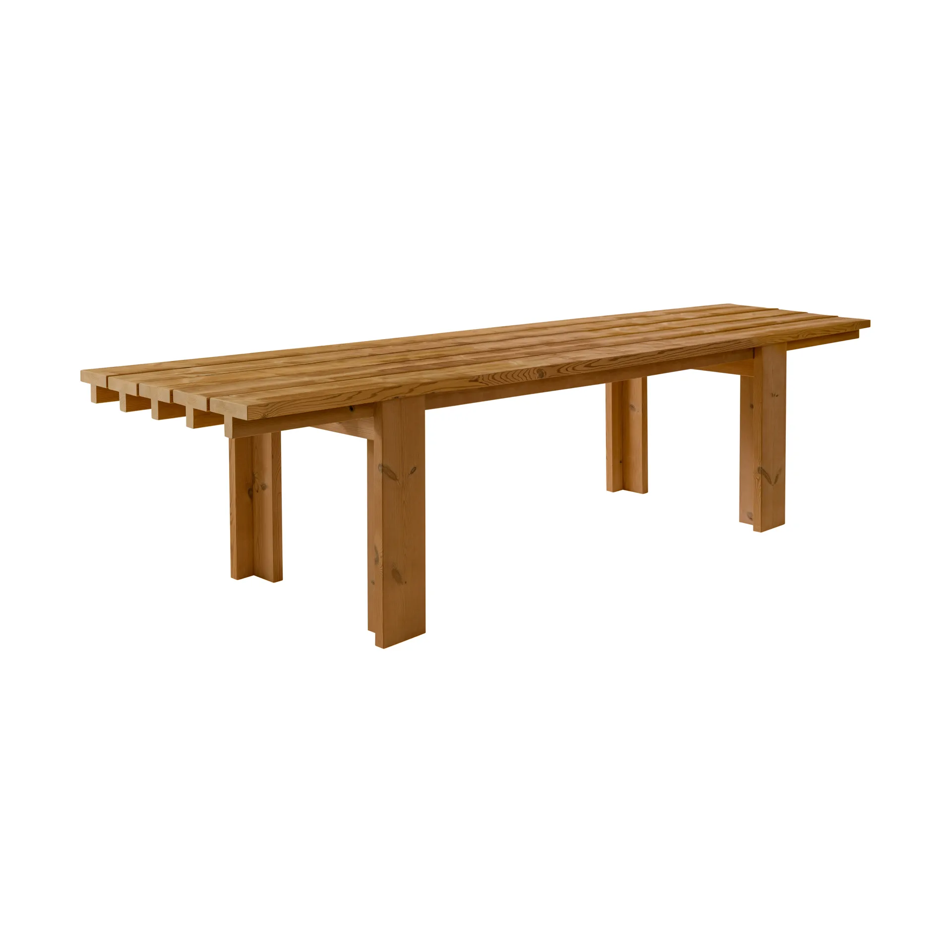 013 Osa Outdoor Table pöytä, Lämpökäsitelty mänty, 333x94x78 cm Vaarnii