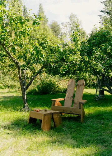 015 Peace Outdoor Lounge Chair lepotuoli - Lämpökäsitelty mänty - Vaarnii