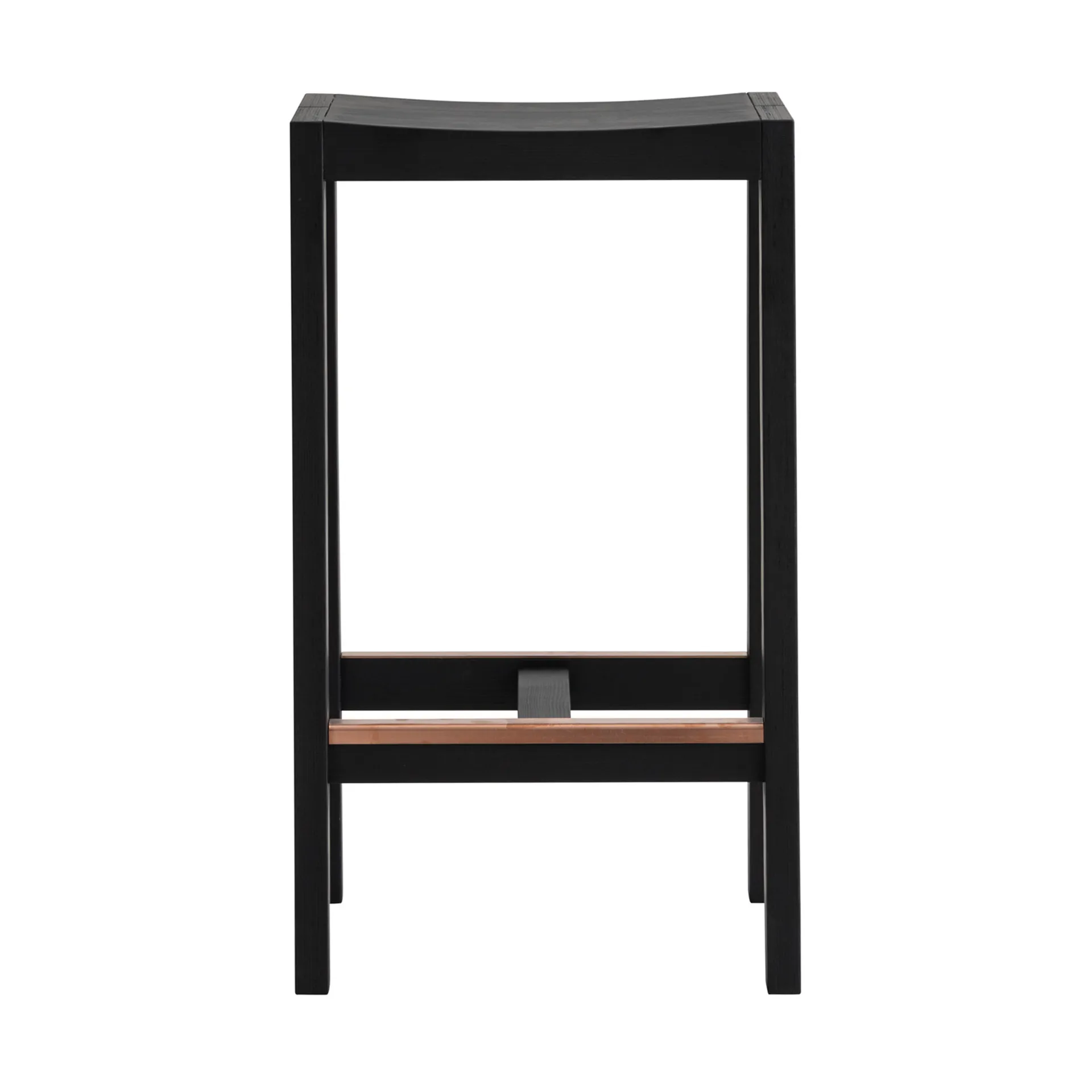016 Maasto Bar Stool baarijakkara, Musta petsattu mänty, 65 cm Vaarnii