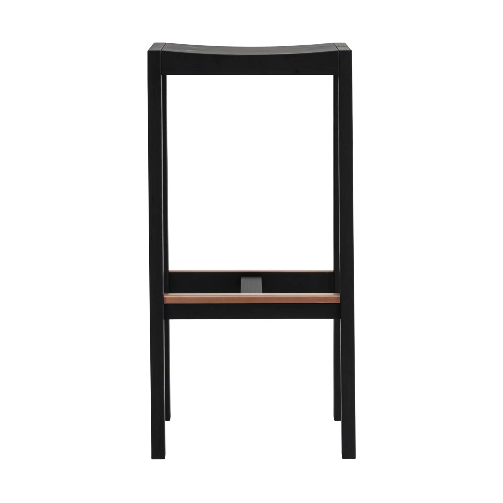 016 Maasto Bar Stool baarijakkara, Mustanharjattu mänty, 75 cm Vaarnii