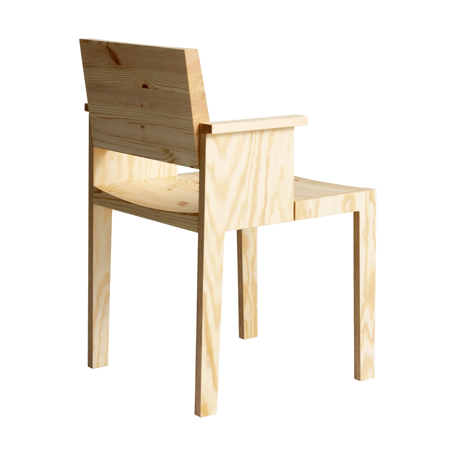 016 Maasto Dining Armchair käsinojallinen tuoli, Mattapintainen öljyvahattu mänty Vaarnii