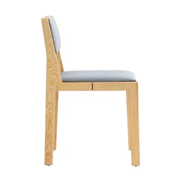 016 Maasto Dining Chair tuoli - Matta öljyvahattu mänty,, etupuolelta verhoiltu harmaa - Vaarnii