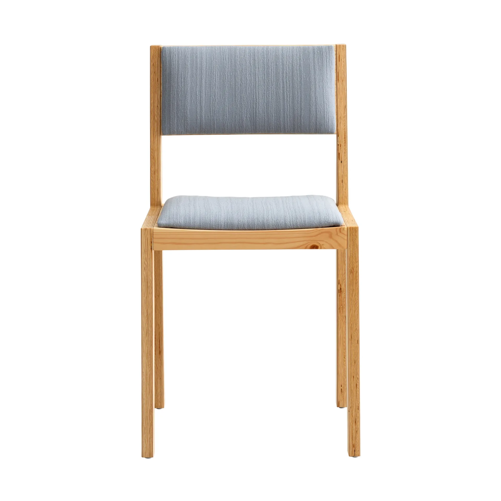 016 Maasto Dining Chair tuoli, Matta öljyvahattu mänty,, etupuolelta verhoiltu harmaa Vaarnii