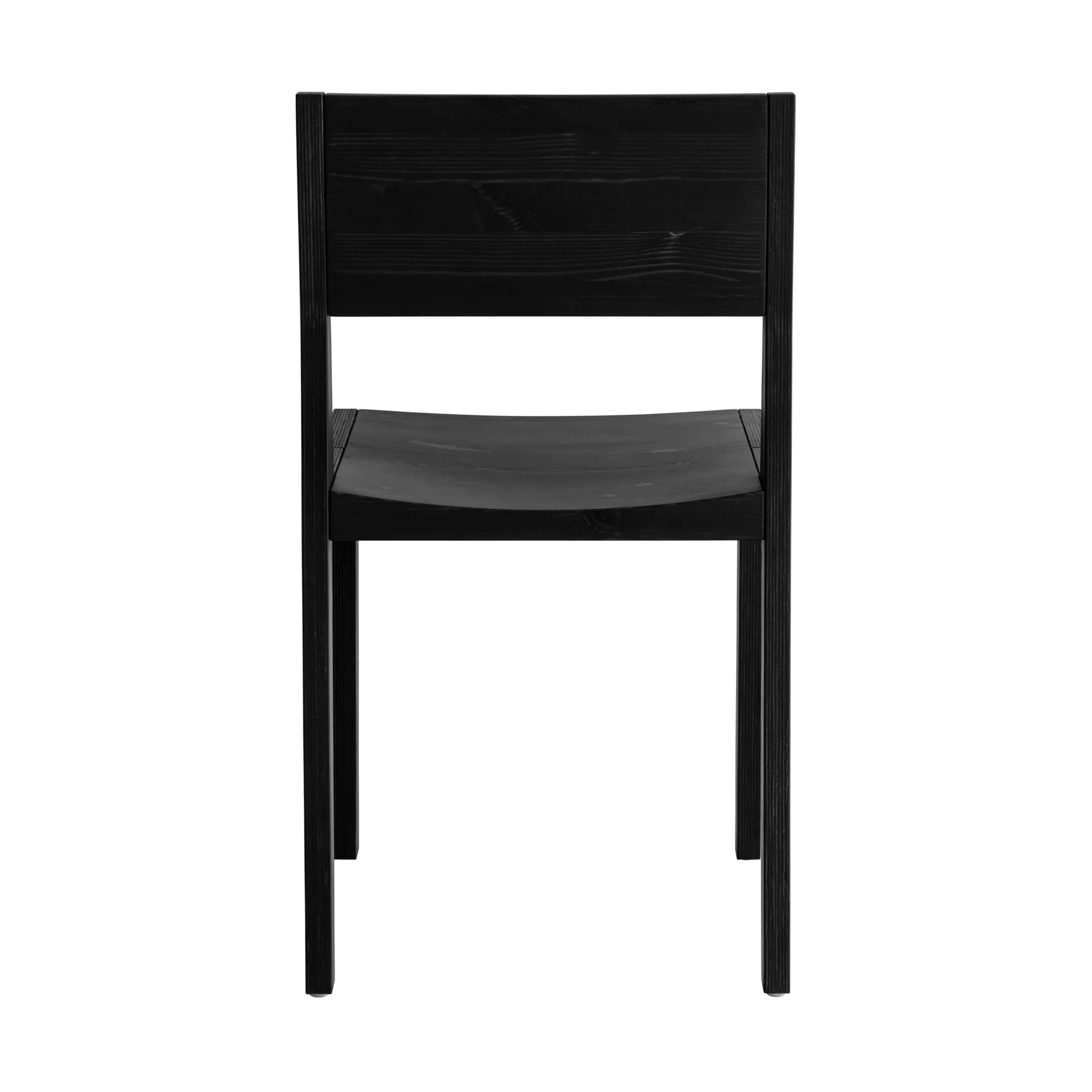 016 Maasto Dining Chair tuoli, Musta petsattu mänty Vaarnii