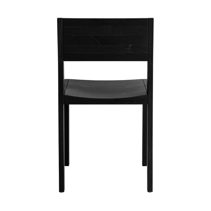 016 Maasto Dining Chair tuoli - Musta petsattu mänty - Vaarnii