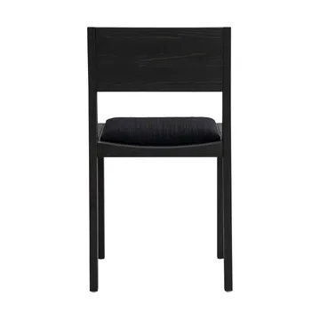 016 Maasto Dining Chair tuoli - Mustaksi petsattu mänty, verhoiltu musta istuin - Vaarnii
