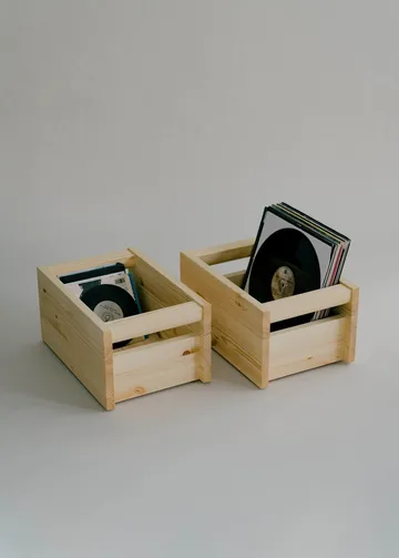 020 Koppa Crate säilytyslaatikko - Öljyvahattu mänty, small 29x43x22 cm - Vaarnii