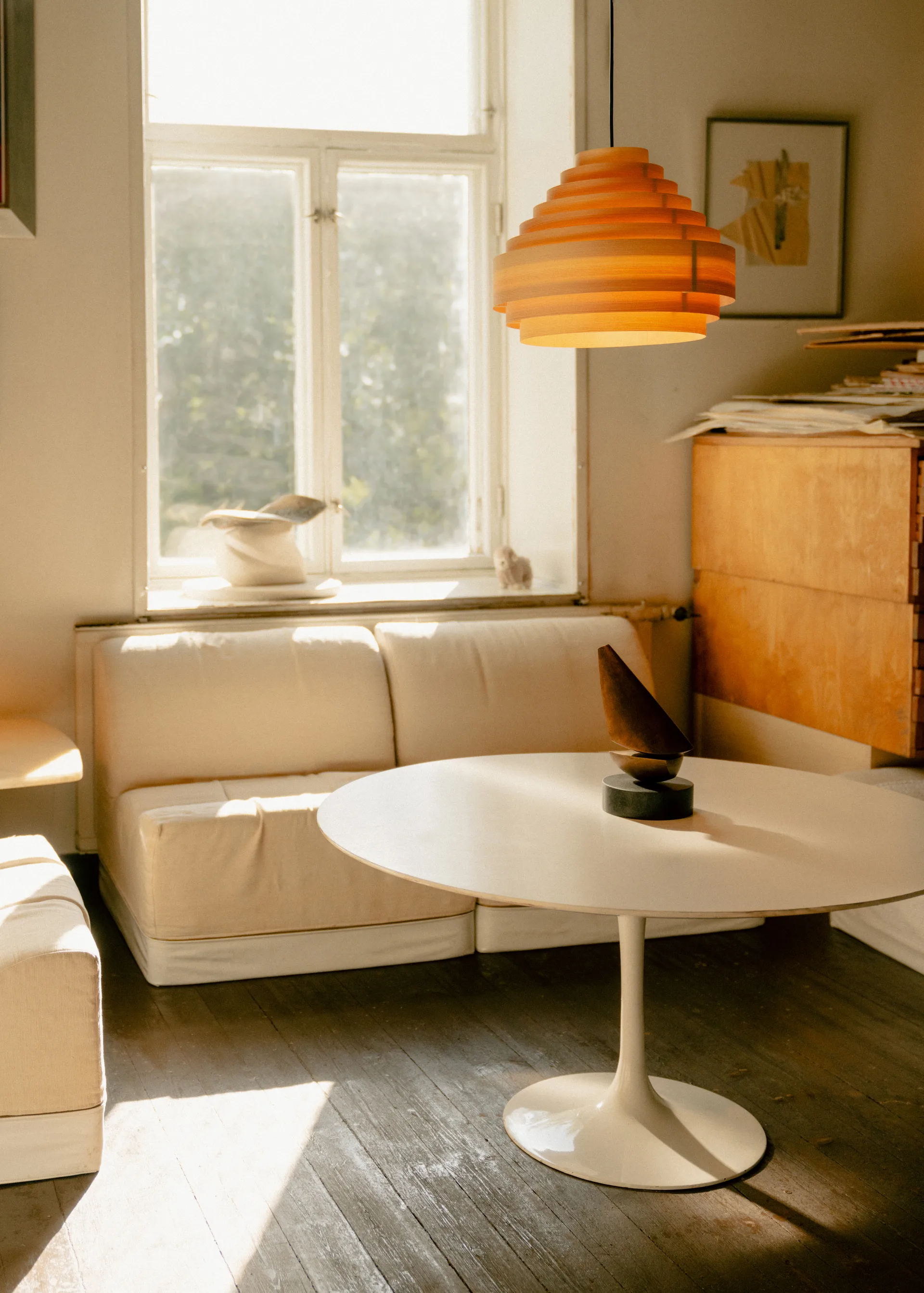 1001 Hans Pendant riippuvalaisin, Matta öljyvahattu mänty,, Ø38 cm Vaarnii