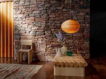 1002 Hans Pendant riippuvalaisin - Matta öljyvahattu mänty, XL Ø70 cm - Vaarnii