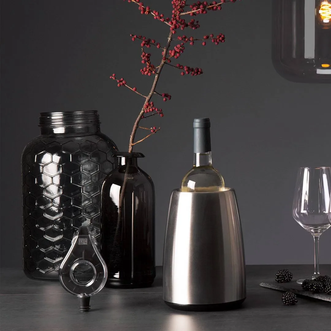 Vacuvin Wine Areator viinikaadin, Harmaa Vacuvin