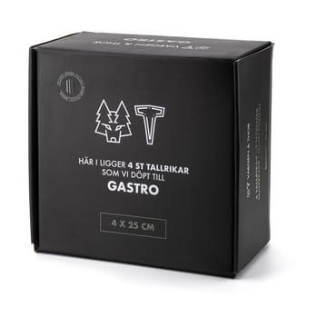 Bistro lautanen Ø 25 cm 4-pakkaus - Valkoinen, hiekanharmaa, antrasiitti, musta - Vargen & Thor