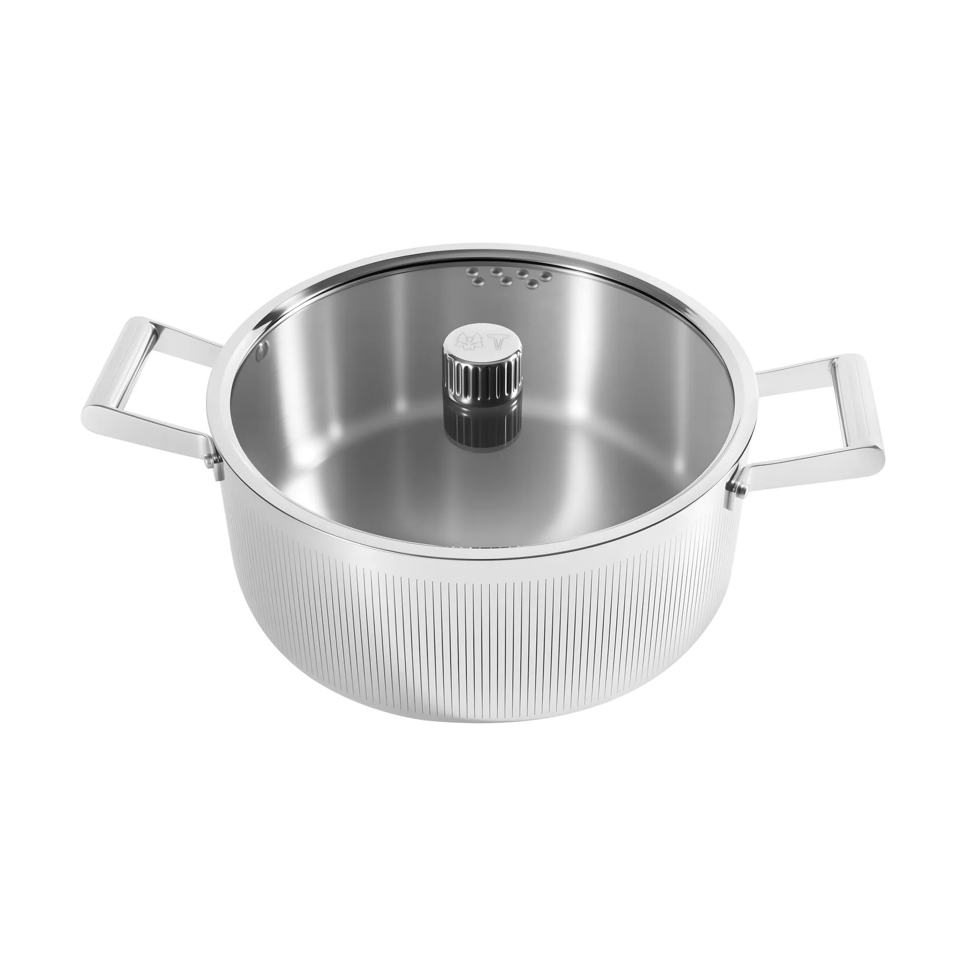 Glima pata, Ruostumaton teräs, lasikansi, 7 l Vargen & Thor