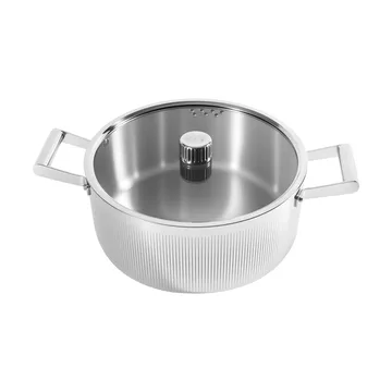 Glima pata - Ruostumaton teräs, lasikansi, 7 l - Vargen & Thor